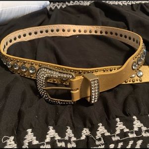 Gold Western rhinestone belt